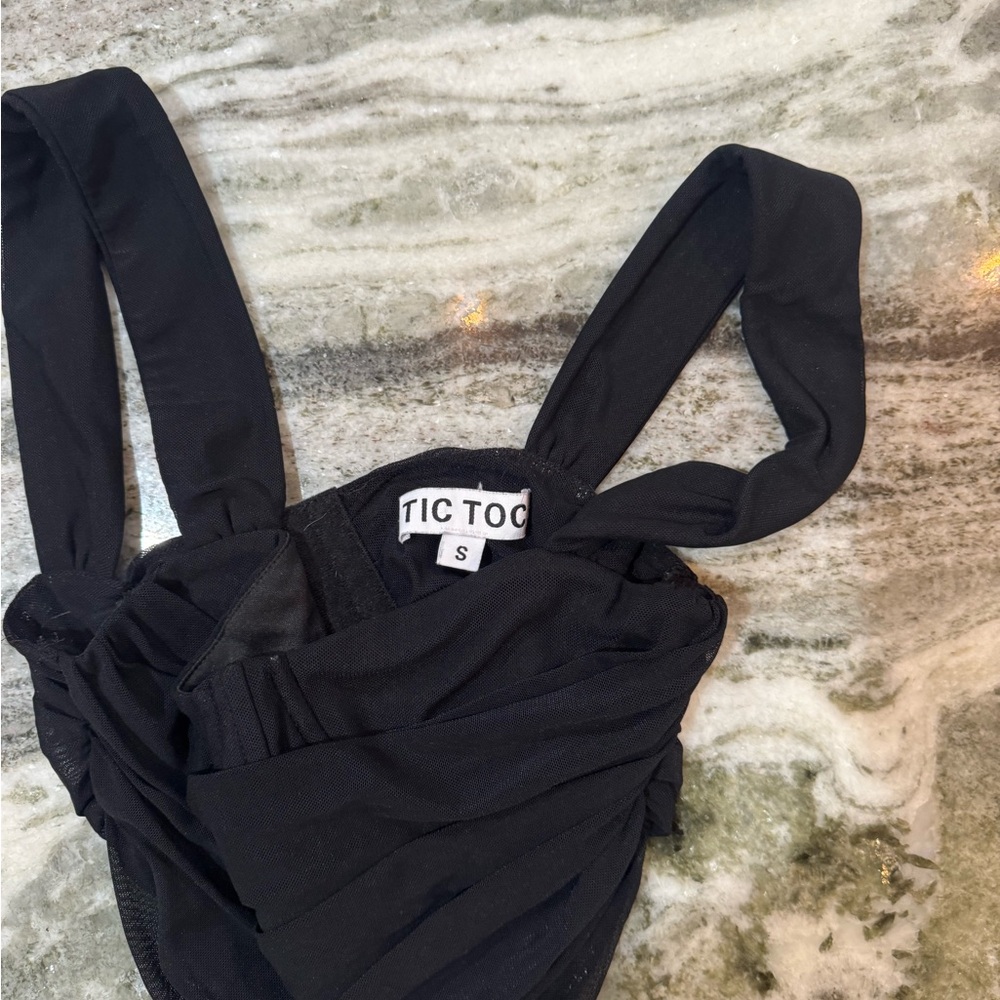 Black bustier corset top size small - Picture 2 of 4